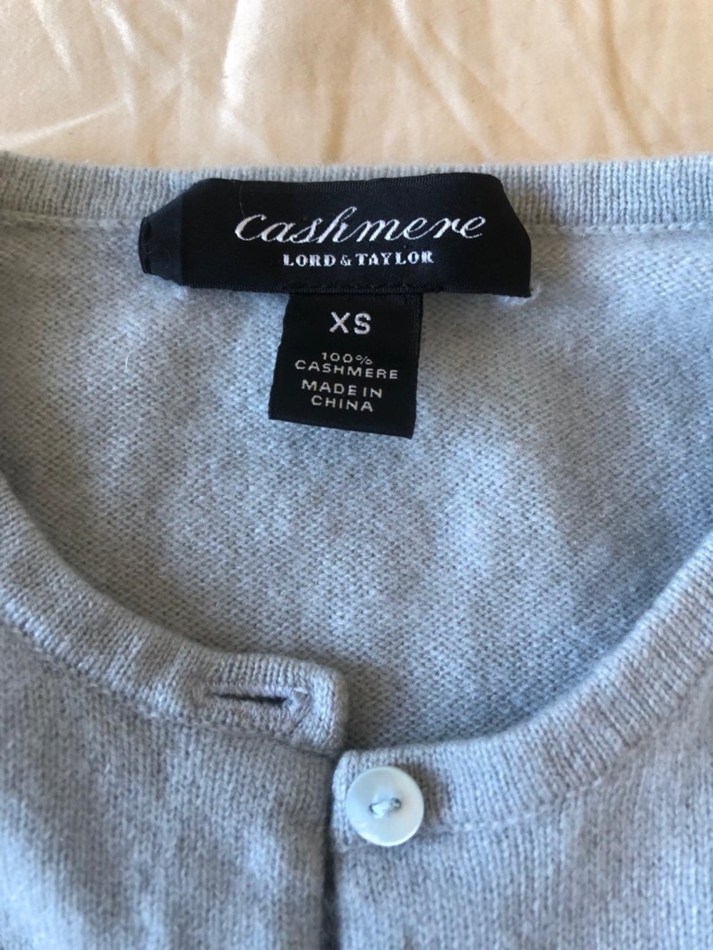 Light Blue Cashmere Cardigan
